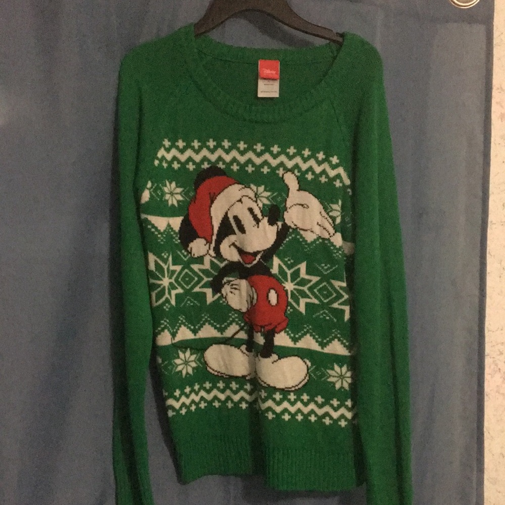 Disney Mickie Mouse Christmas Sweater Large